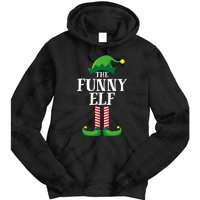 Funny Elf Matching Family Group Christmas Party Tie Dye Hoodie