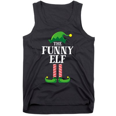 Funny Elf Matching Family Group Christmas Party Tank Top