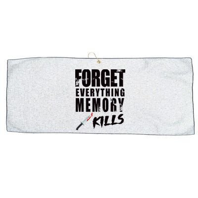 Forget Everything Memory Kills Large Microfiber Waffle Golf Towel