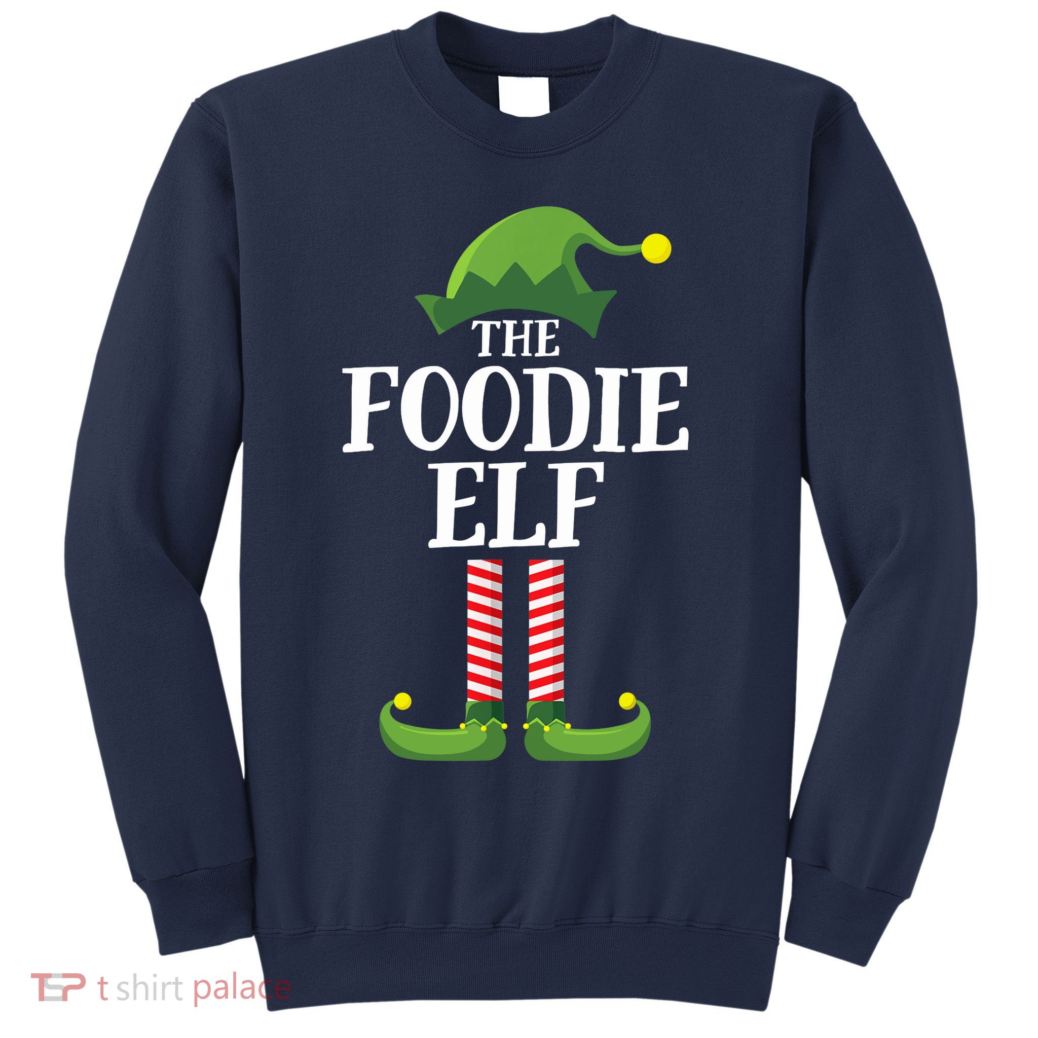 Foodie Elf Matching Family Group Christmas Party Sweatshirt