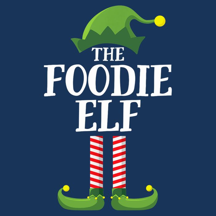 Foodie Elf Matching Family Group Christmas Party Drawstring Bag
