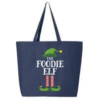 Foodie Elf Matching Family Group Christmas Party 25L Jumbo Tote