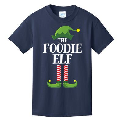 Foodie Elf Matching Family Group Christmas Party Kids T-Shirt
