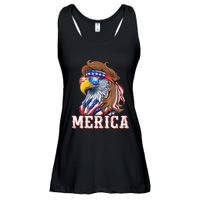 Funny Eagle Mullet 4th Of July Usa American Flag Merica Ladies Essential Flowy Tank