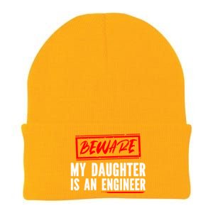 Funny Engineers Mom Or Dad My Daughter Is An Engineer Gift Knit Cap Winter Beanie