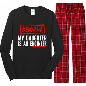 Funny Engineers Mom Or Dad My Daughter Is An Engineer Gift Long Sleeve Pajama Set