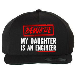 Funny Engineers Mom Or Dad My Daughter Is An Engineer Gift Wool Snapback Cap