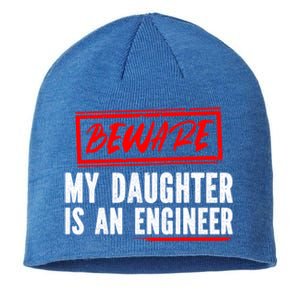 Funny Engineers Mom Or Dad My Daughter Is An Engineer Gift Sustainable Beanie