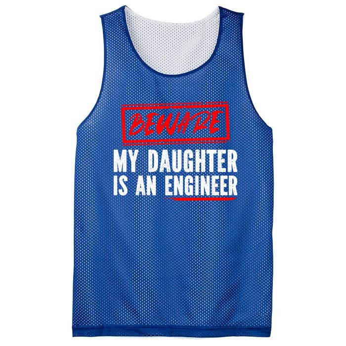 Funny Engineers Mom Or Dad My Daughter Is An Engineer Gift Mesh Reversible Basketball Jersey Tank