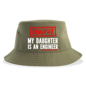 Funny Engineers Mom Or Dad My Daughter Is An Engineer Gift Sustainable Bucket Hat