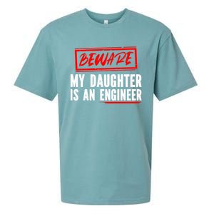 Funny Engineers Mom Or Dad My Daughter Is An Engineer Gift Sueded Cloud Jersey T-Shirt