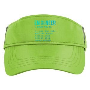 Funny Engineering Meaningful Gift Engineer Definition Gift Adult Drive Performance Visor