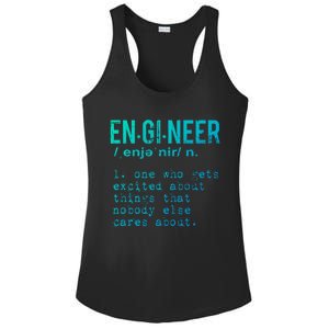 Funny Engineering Meaningful Gift Engineer Definition Gift Ladies PosiCharge Competitor Racerback Tank