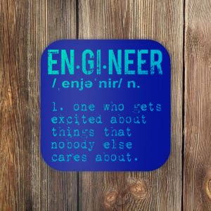 Funny Engineering Meaningful Gift Engineer Definition Gift Coaster