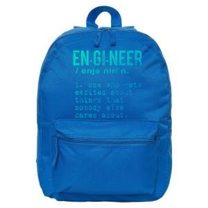 Funny Engineering Meaningful Gift Engineer Definition Gift 16 in Basic Backpack