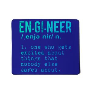 Funny Engineering Meaningful Gift Engineer Definition Gift Mousepad