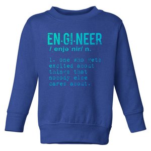 Funny Engineering Meaningful Gift Engineer Definition Gift Toddler Sweatshirt