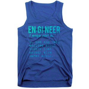 Funny Engineering Meaningful Gift Engineer Definition Gift Tank Top