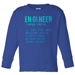 Funny Engineering Meaningful Gift Engineer Definition Gift Toddler Long Sleeve Shirt