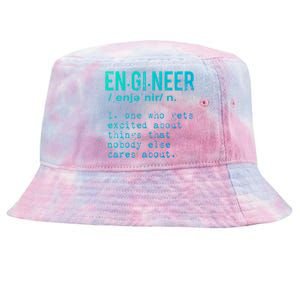 Funny Engineering Meaningful Gift Engineer Definition Gift Tie-Dyed Bucket Hat