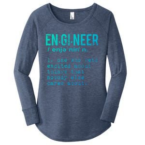 Funny Engineering Meaningful Gift Engineer Definition Gift Women's Perfect Tri Tunic Long Sleeve Shirt