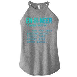 Funny Engineering Meaningful Gift Engineer Definition Gift Women's Perfect Tri Rocker Tank