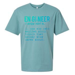 Funny Engineering Meaningful Gift Engineer Definition Gift Sueded Cloud Jersey T-Shirt