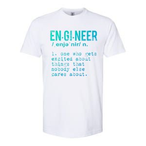 Funny Engineering Meaningful Gift Engineer Definition Gift Softstyle CVC T-Shirt