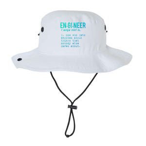 Funny Engineering Meaningful Gift Engineer Definition Gift Legacy Cool Fit Booney Bucket Hat