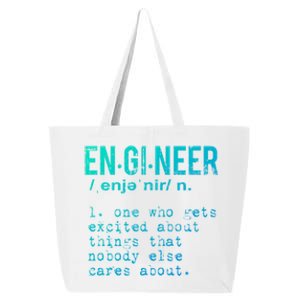 Funny Engineering Meaningful Gift Engineer Definition Gift 25L Jumbo Tote