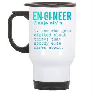 Funny Engineering Meaningful Gift Engineer Definition Gift Stainless Steel Travel Mug