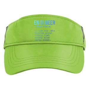 Funny Engineering Meaningful Gift Engineer Definition Gift Adult Drive Performance Visor