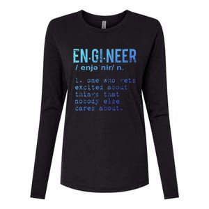 Funny Engineering Meaningful Gift Engineer Definition Gift Womens Cotton Relaxed Long Sleeve T-Shirt