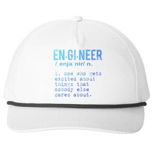 Funny Engineering Meaningful Gift Engineer Definition Gift Snapback Five-Panel Rope Hat