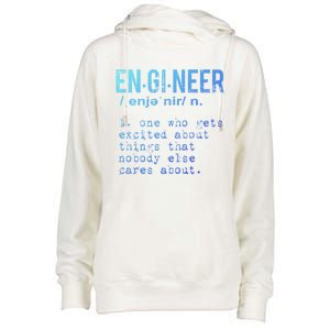 Funny Engineering Meaningful Gift Engineer Definition Gift Womens Funnel Neck Pullover Hood