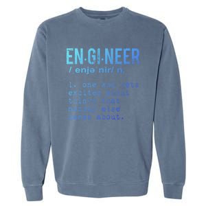 Funny Engineering Meaningful Gift Engineer Definition Gift Garment-Dyed Sweatshirt