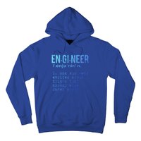 Funny Engineering Meaningful Gift Engineer Definition Gift Hoodie