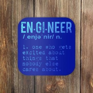 Funny Engineering Meaningful Gift Engineer Definition Gift Coaster