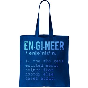 Funny Engineering Meaningful Gift Engineer Definition Gift Tote Bag