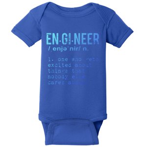 Funny Engineering Meaningful Gift Engineer Definition Gift Baby Bodysuit