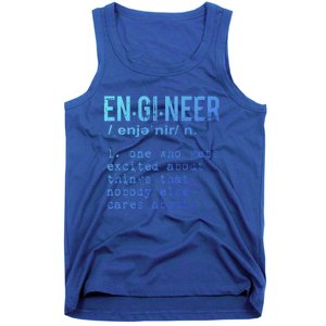 Funny Engineering Meaningful Gift Engineer Definition Gift Tank Top