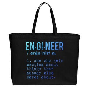 Funny Engineering Meaningful Gift Engineer Definition Gift Cotton Canvas Jumbo Tote