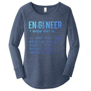 Funny Engineering Meaningful Gift Engineer Definition Gift Women's Perfect Tri Tunic Long Sleeve Shirt