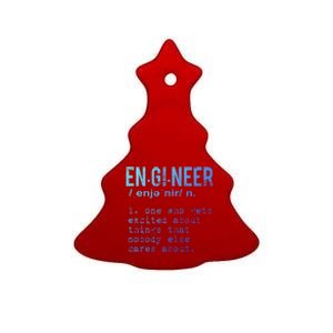 Funny Engineering Meaningful Gift Engineer Definition Gift Ceramic Tree Ornament