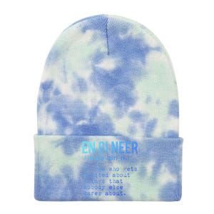 Funny Engineering Meaningful Gift Engineer Definition Gift Tie Dye 12in Knit Beanie