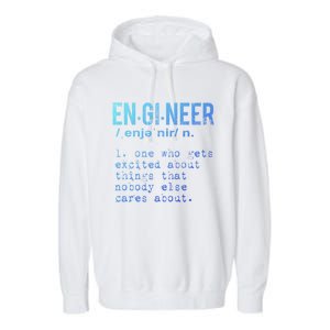 Funny Engineering Meaningful Gift Engineer Definition Gift Garment-Dyed Fleece Hoodie