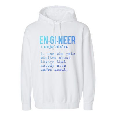 Funny Engineering Meaningful Gift Engineer Definition Gift Garment-Dyed Fleece Hoodie