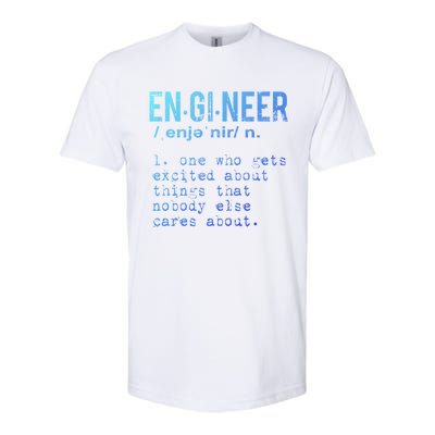 Funny Engineering Meaningful Gift Engineer Definition Gift Softstyle CVC T-Shirt