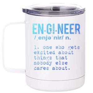 Funny Engineering Meaningful Gift Engineer Definition Gift 12 oz Stainless Steel Tumbler Cup