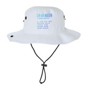 Funny Engineering Meaningful Gift Engineer Definition Gift Legacy Cool Fit Booney Bucket Hat